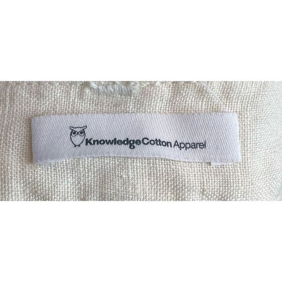 Knowledge Cotton Apparel Chuck Light Linen Pant in Off White NWT Size 34/XS - Picture 6 of 8